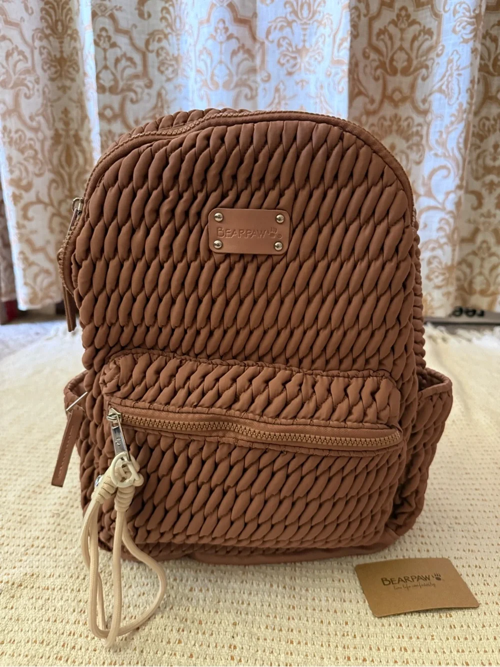 BEARPAW Gina Concepts Quilted Backpack NWT